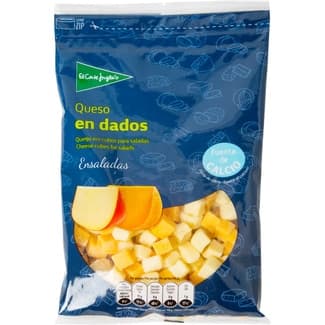 Queso de vaca en dados para ensaladas elaborado con leche pasteurizada bolsa 200 g - El Corte Ingles