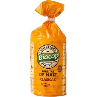 Tortitas de maíz biológicas sin gluten bolsa 120 g - Biocop