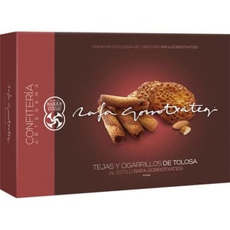 Tejas y cigarrillos artesanos exclusivos de Tolosa estuche 150 g - Rafa Gorrotxategi