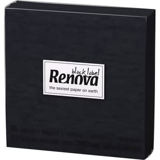 Black Label servilletas negras 2 capas 22x22 cm paquete 30 unidades - Renova