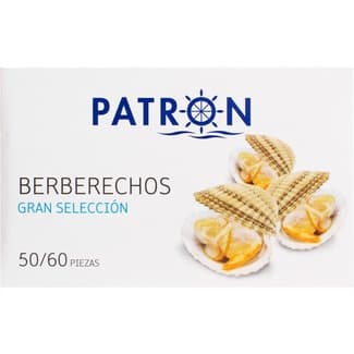 Berberechos al natural gran selección 50-60 piezas lata 63 g neto escurrido - Patron