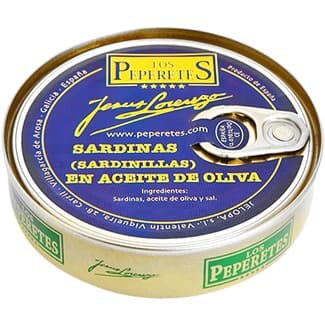 Sardinilla en aceite de oliva de 5/7 piezas lata 90 g neto escurrido - Los Peperetes
