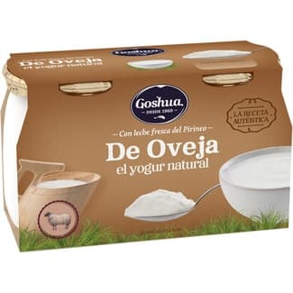 Yogur de oveja natural con leche fresca del pirineo pack 2 unidades 115 g - Goshua