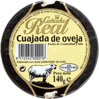 Cuajada de leche pura de oveja tarro 140 g - Cañada Real