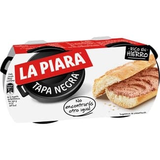 Tapa Negra paté de hígado de cerdo pack 2 lata 115 g - La Piara
