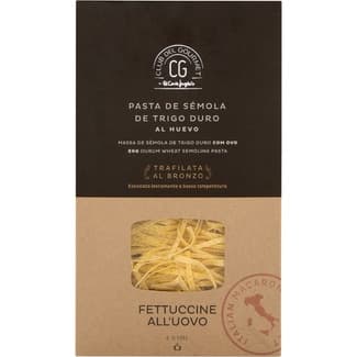 Fettuccine pasta de sémola de trigo duro al huevo paquete 250 g - Club Del Gourmet