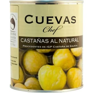 Castañas al natural lata 530 g - Cuevas