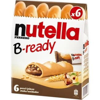 B-ready galletas rellenas de crema de cacao y avellanas paquete 132 g - Nutella
