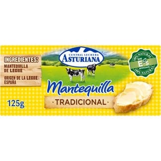 Mantequilla tradicional pastilla 125 g - Asturiana