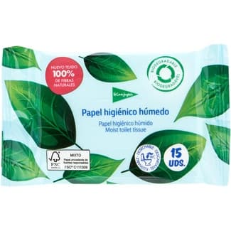 Papel higiénico húmedo envase 15 unidades - El Corte Ingles