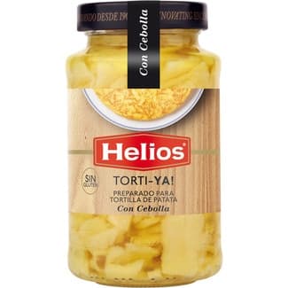 Torti-ya preparado para tortilla de patata con cebolla frasco 390 g neto escurrido - Helios