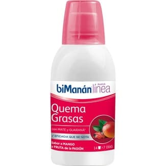 Línea Quemagrasas sabor mango y fruta de la pasión botella 300 g - Bimanan