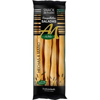 Rosquilletas naturales saladas hechas a mano bolsa 65 g - Aima