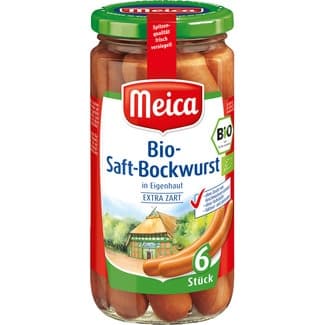 Salchicas ecológicas saft bockwurst 6 unidades frasco 180 g neto escurrido - Meica