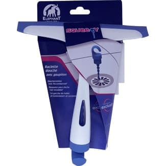 Squeegy rasqueta para la ducha con escobilla para desagüe 1 unidad - Elephant