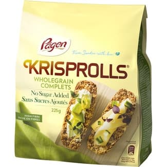 Panecillos suecos integrales sin azúcar paquete 225 g - Krisprolls