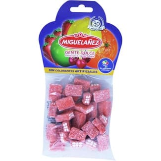 Caramelos de goma con forma de ladrillo bolsa 150 g - Miguelañez