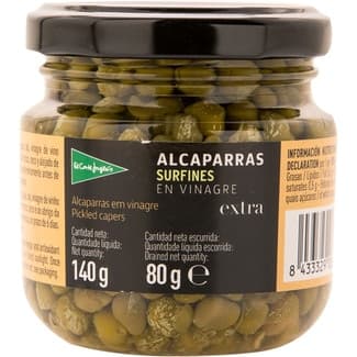 Alcaparras en vinagre frasco 80 g neto escurrido - El Corte Ingles