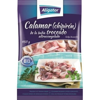 Calamar troceado bolsa 450 g neto escurrido - Aligator