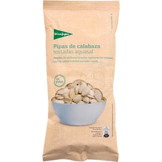 Pipas de calabaza tostadas aguasal Sin Gluten bolsa 150 g - El Corte Ingles