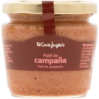 Paté de hígado de cerdo a la campaña sin gluten frasco 160 g - El Corte Ingles