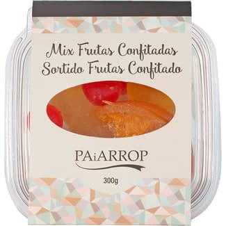 Mix de frutas confitadas tarrina 300 g - Paiarrop