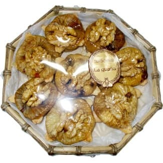 Cesta nº26 Casandra con higos cuello de dama, nueces y almendras fritas con baño de hidromiel 200 g - La Guaña