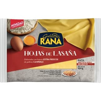 Hojas de lasaña 12 unidades envase 250 g - Giovanni Rana
