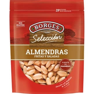 Almendras fritas y saladas bolsa 160 g - Borges Seleccion