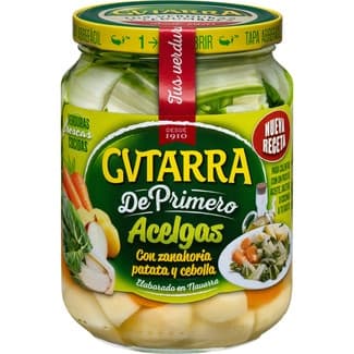De Primero acelgas con zanahoria, patata y cebolla frasco 425 g neto escurrido - Gvtarra
