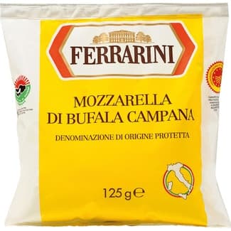 Mozzarella italiana de búfala DOP Campana envase 125 g - Ferrarini