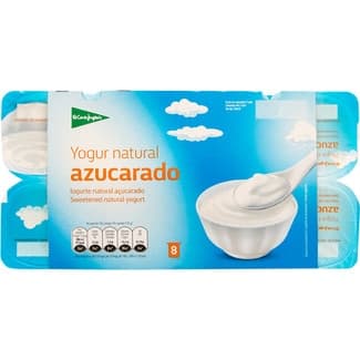 Yogur natural azucarado pack 8 unidades 125 g - El Corte Ingles