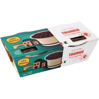 Tiramisú pack 2 unidades 90 g - Reina