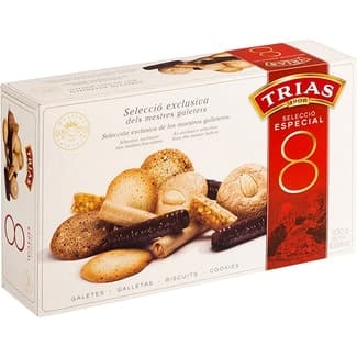 Surtido de galletas especial nº 8 teulas y barquillos caja 300 g - Trias