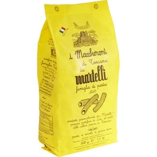 Macarrones pasta especial italiana de semola de trigo duro envase 500 g - Martelli