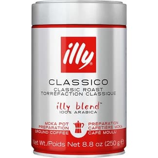 Café molido natural Moka lata 250 g - Illy
