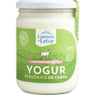 Yogur de cabra natural desnatado 0% m.g. ecológico tarro 420 g - El Cantero De Letur