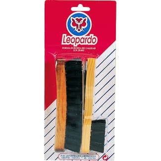 Cepillo para calzado + untador - Leopardo