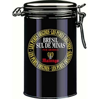 Café molido puro Arábica Brasil Sul de Minas lata 250 g - Malongo