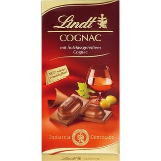 Chocolate relleno de coñac tableta 100 g - Lindt