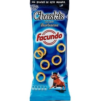 Snack de maíz Chaskis Sin Gluten sabor barbacoa bolsa 100 g - Facundo