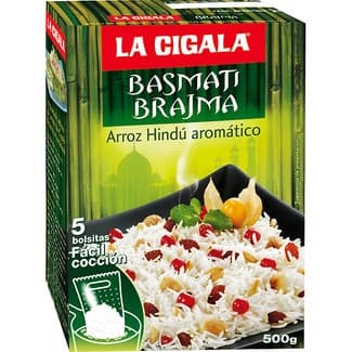 Arroz basmati Brajam hindú aromático caja 500 g - La Cigala