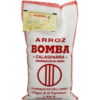 Arroz bomba DOP de Calasparra saco 1 kg - Virgen De La Esperanza