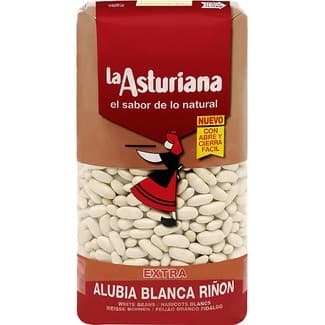Alubia blanca riñón paquete 1 kg - La Asturiana