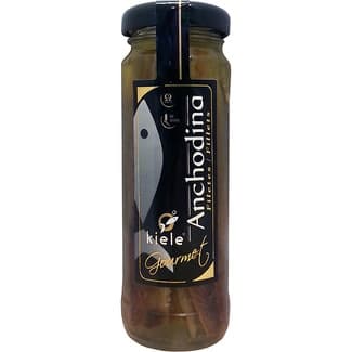 Gourmet anchodina filetes de sardina anchoada en salazon y aceite de oliva frasco 70 g neto escurrido - Kiele