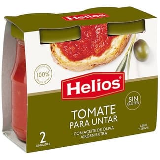 Tomate para untar con aceite de oliva virgen extra pack 2 frasco 140 g - Helios
