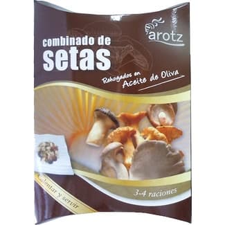 Combinado de setas rehogados en aceite de oliva calentar y servir estuche 200 g - Arotz
