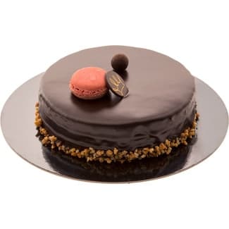 Tarta sacher con frambuesa 4-6 raciones envase 500 g - Calidad Artesana