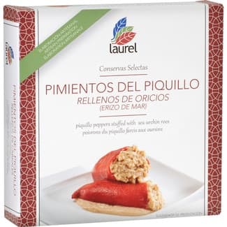 Pimientos del piquillo rellenos de oricios (erizos de mar) lata 280 g - Laurel