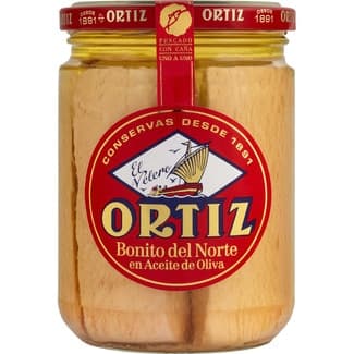 Bonito del norte en aceite de oliva en lomos tarro 260 g neto escurrido - Ortiz